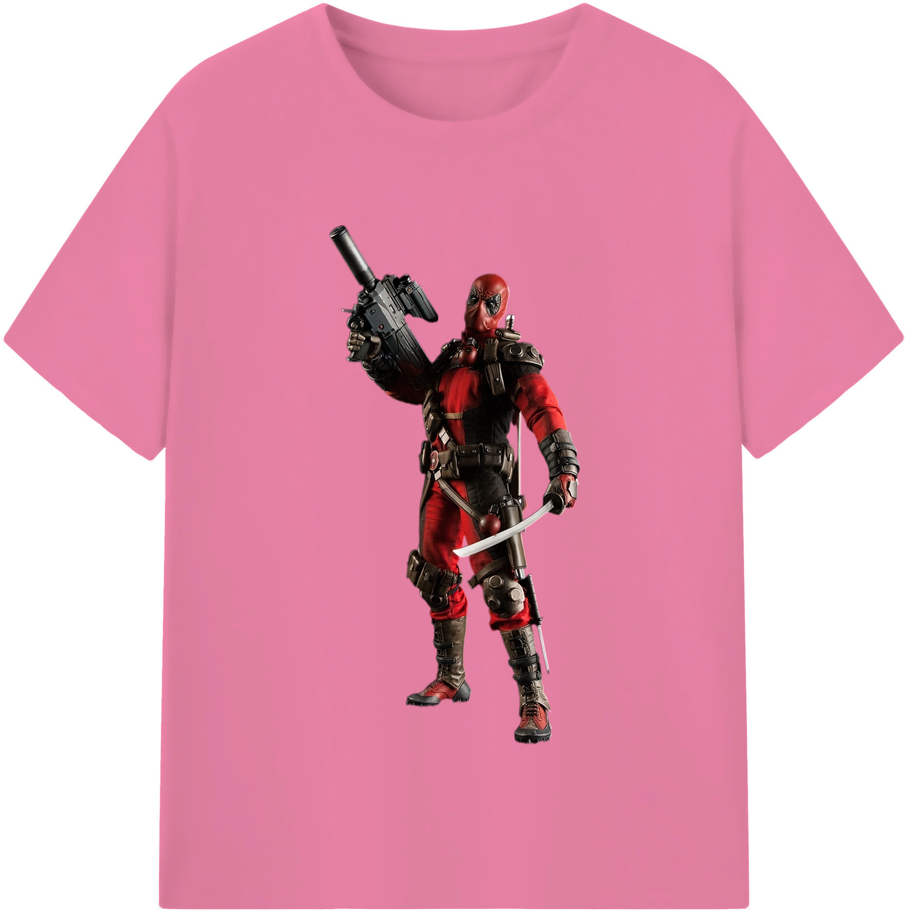 （画像用） Deadpool デッドプール 綿100％半袖Tシャツ（フロントプリント）
